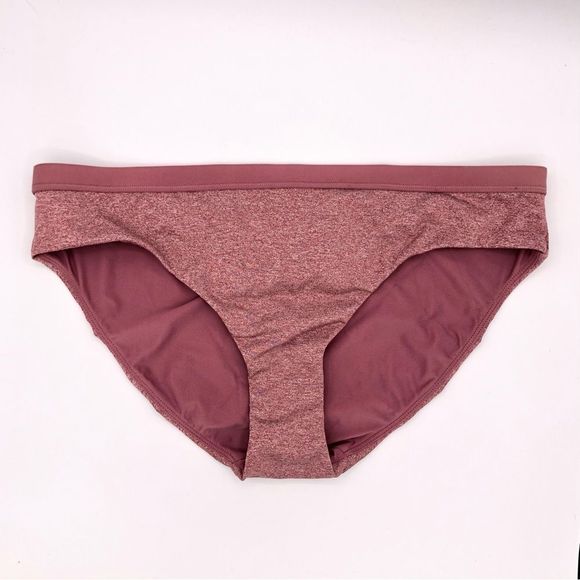 Calia Carrie Underwood Banded Waist Bikini Bottoms Heathered Mauve size M NWOT - Picture 3 of 10
